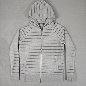 Lululemon Rollin' With The‎ Omies Hoodie Womens 8 Gray Striped Full-Zip